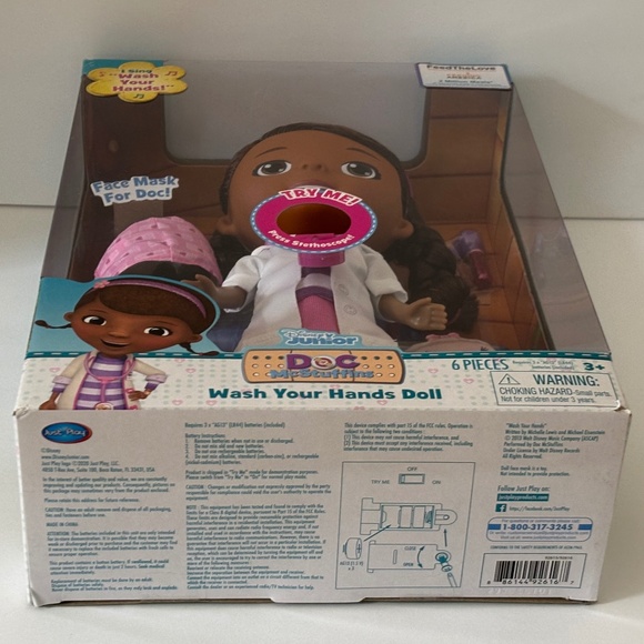 Disney Junior Doc McStuffins Wash Your Hands Talking Singing Doll 6-Piece NEW - Picture 9 of 10